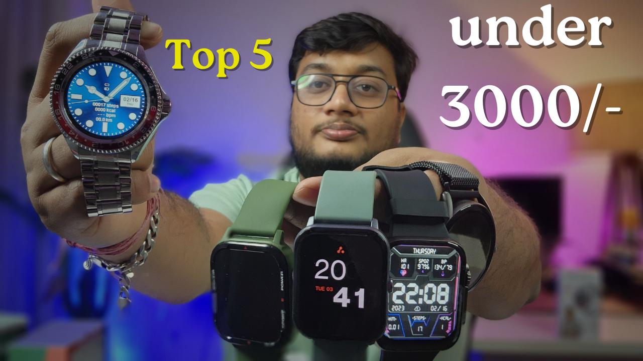 Top 5 Best Smartwatch Under 3000 In India Amoled Rugged Jstech